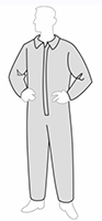 PermaGard II™ Open Wrists and Ankles Coveralls