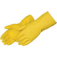 18 Mil Thickness Yellow Latex Household Gloves