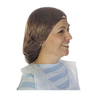 DuraWear™ 18 Inch (in) Length White Nylon Hairnets